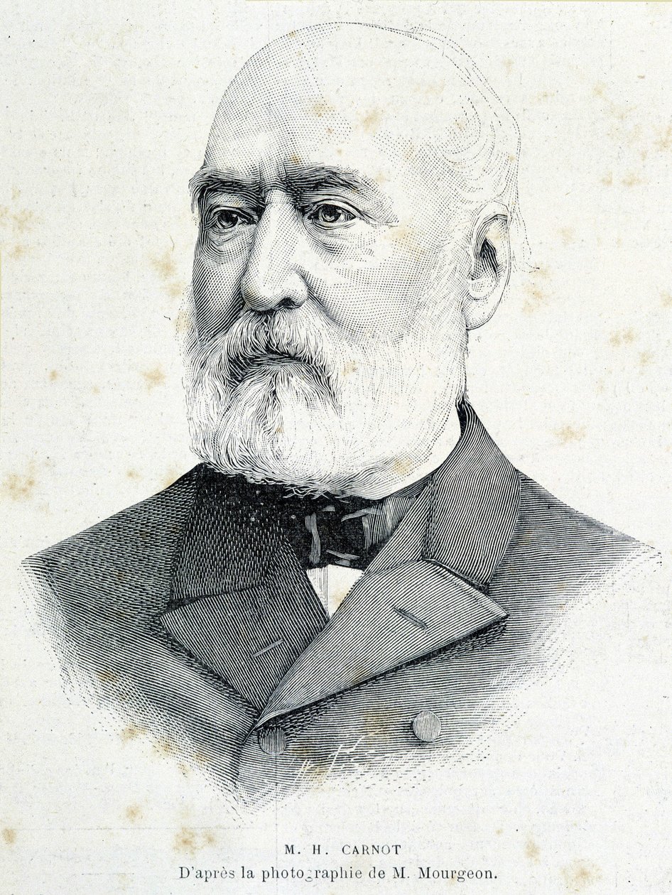 Lazare Hippolyte Carnot (1801-1888) francia politikus portréja. Metszet Mourgeon fényképe után. alkotó: Unknown artist