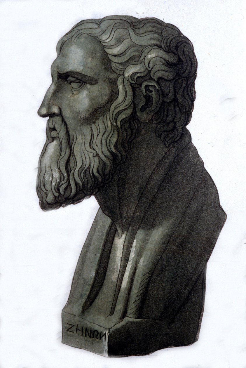 Eleai Zénó görög filozófus portréja (Kr. e. 495 - ie 430). alkotó: Unknown artist