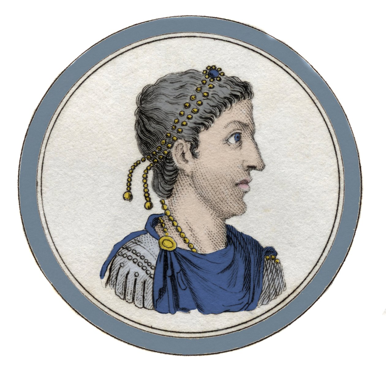 Flavius Honorius római császár (384-423) portréja. alkotó: Unknown artist