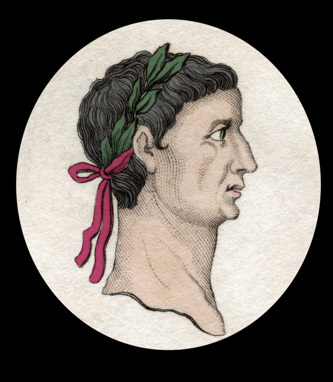 Tibere római császár (Tiberius Claudius Nero) portréja (i. e. 42-37). századi metszet. alkotó: Unknown artist