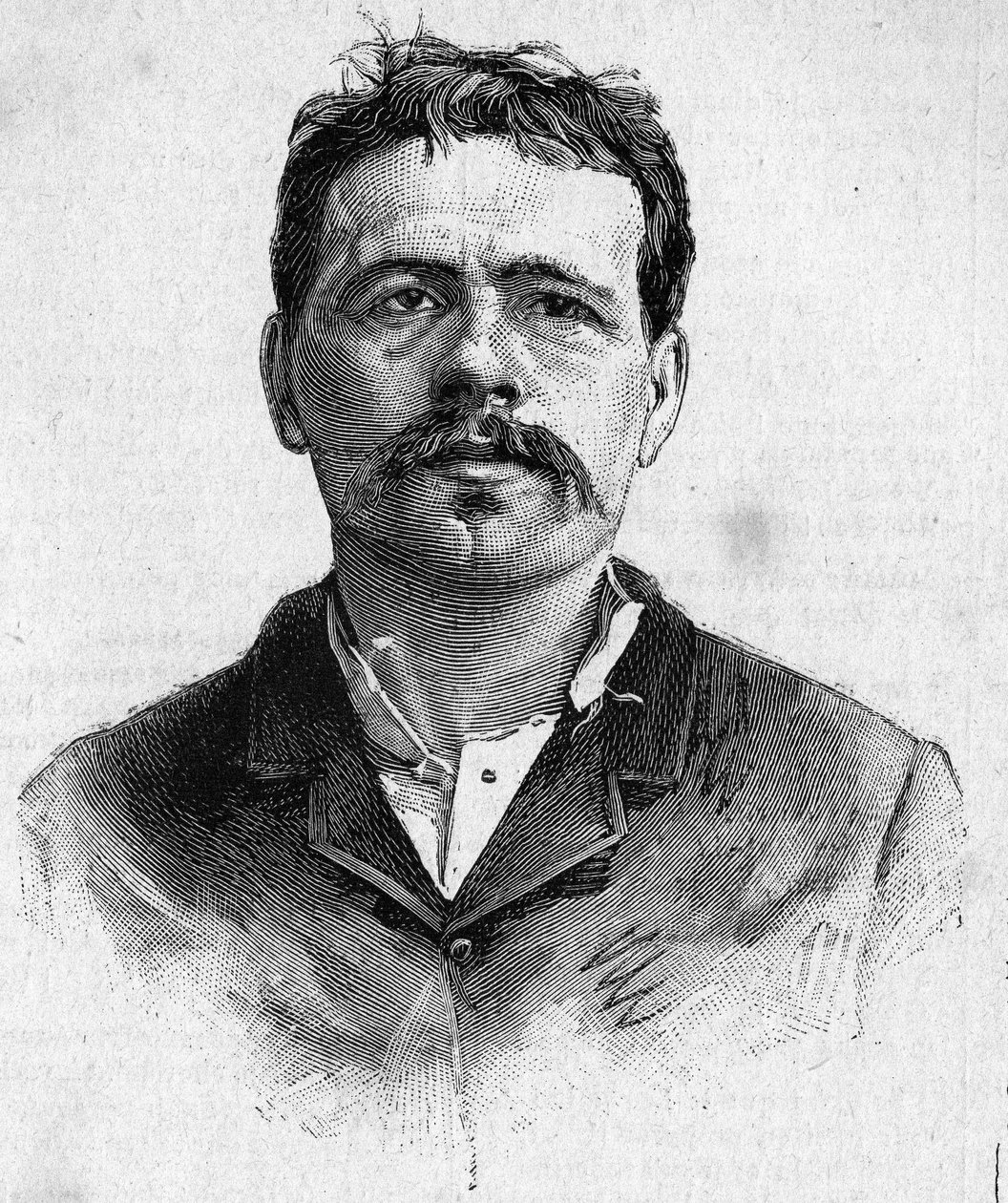 Az anarchista François KOENIGSTEIN, RAVACHOL néven (anyja nevéből) ismert portréja (1859-1892). alkotó: Unknown artist