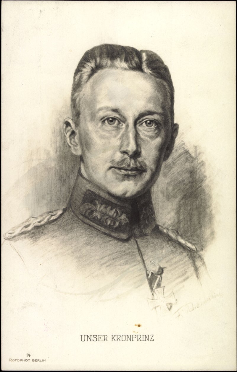 Frigyes Vilmos porosz trónörökös portréja (rajz) alkotó: Unknown Artist