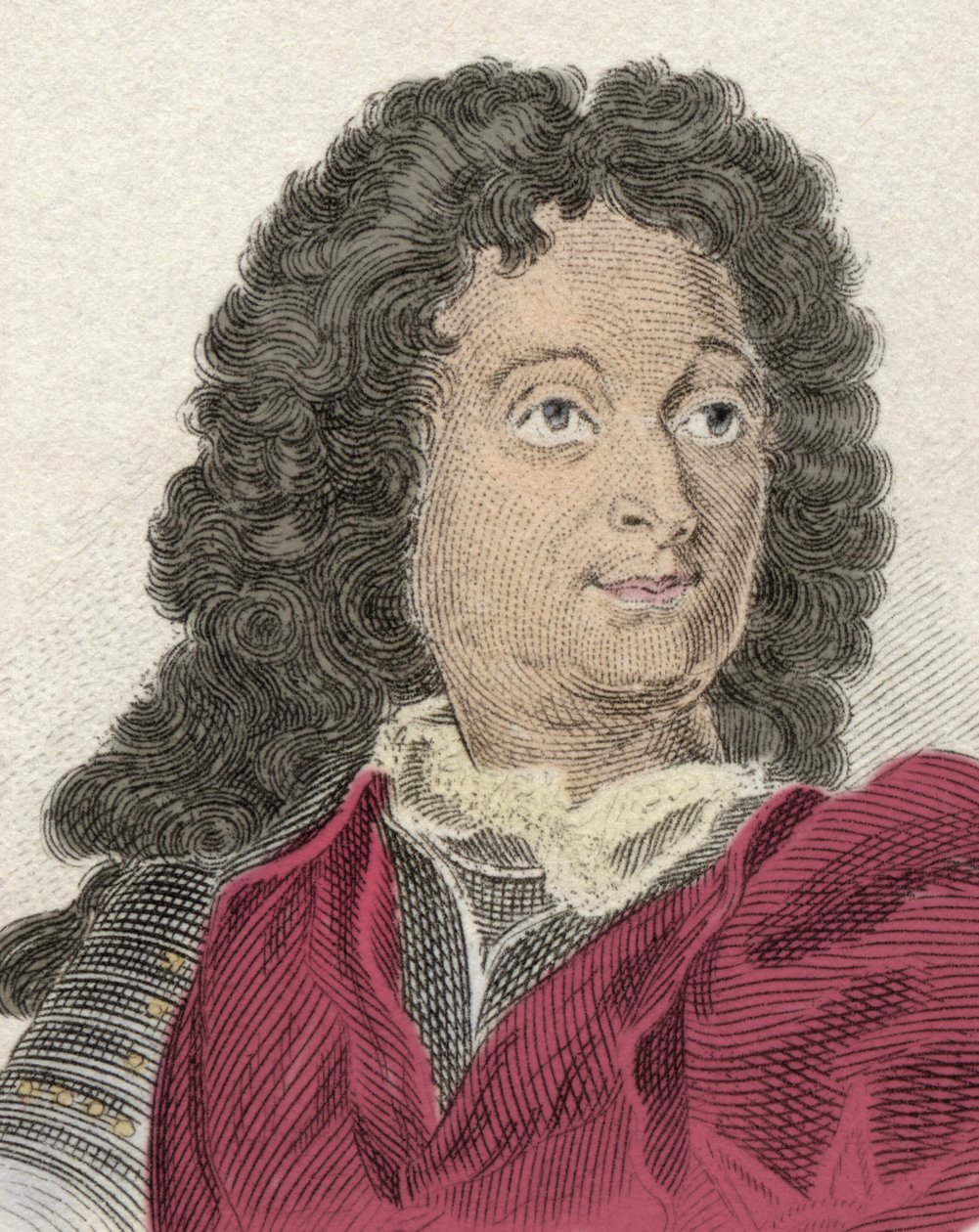 Villars marechal (Claude Louis Hector) (1653-1734), Villars hercege, Martigues hercege, Melun vikomtja portréja. századi metszet. alkotó: Unknown artist
