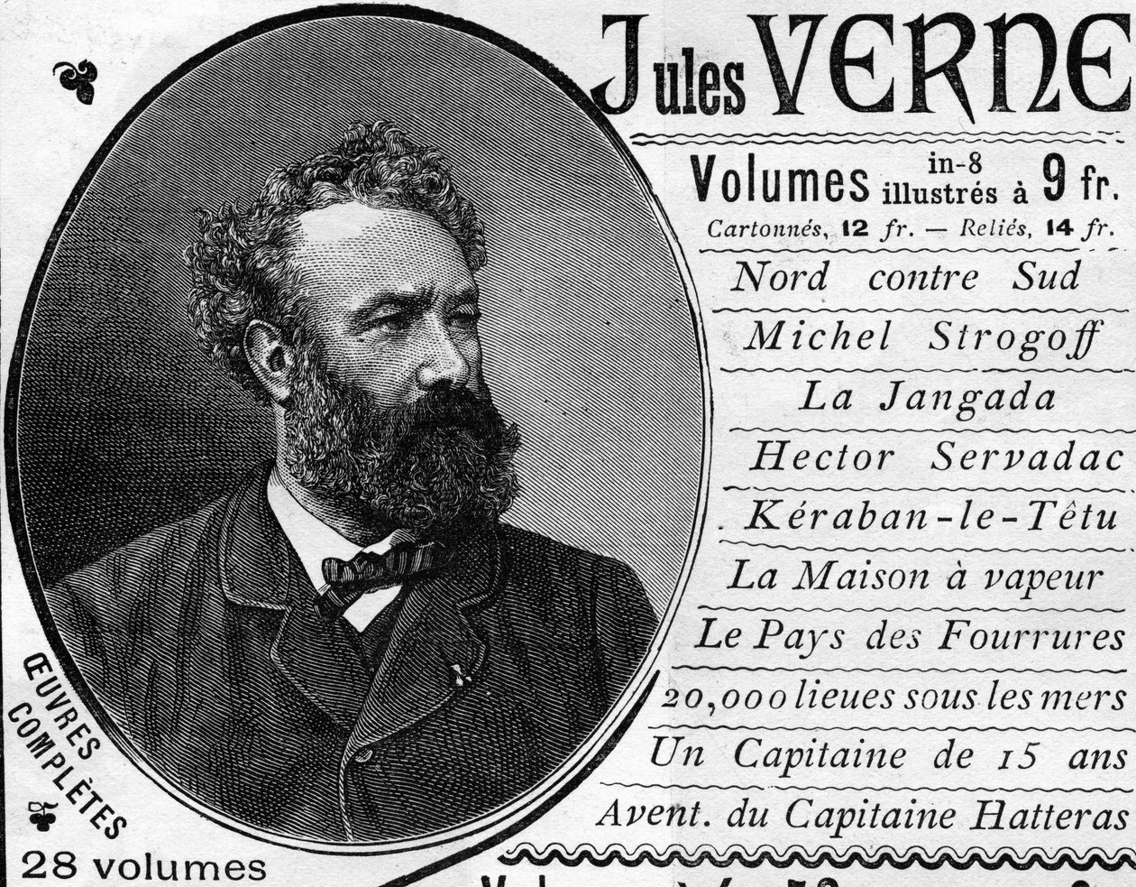Jules Verne (1828-1905) író portréja 1887-ben. alkotó: Unknown artist