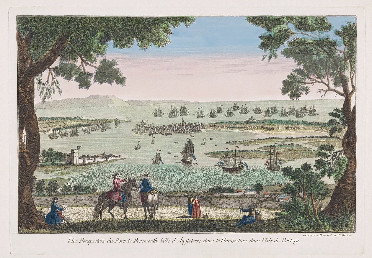 Portsmouth, Anglia a 18. században. alkotó: Unknown artist