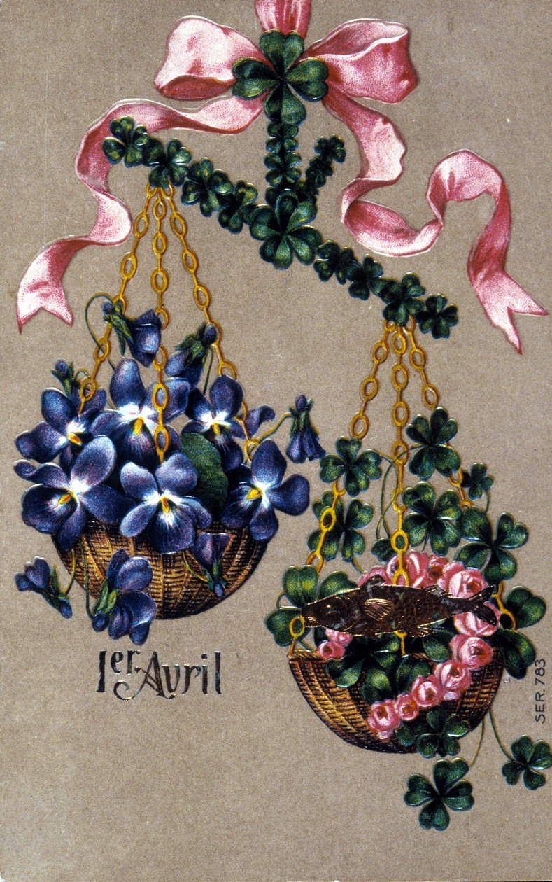 Képeslap április 1-re. alkotó: Unknown artist