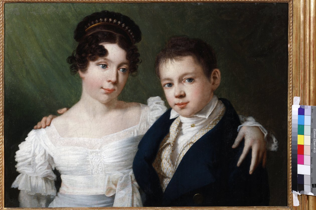 Albert herceg (1809-1872) és nővére, Alexandrine porosz hercegnő (1803-1892) az Anonymoustól. Olaj, vászon, 1810-es évek vége. Állami Múzeum A.S. Puskin, Moszkva alkotó: Unknown artist