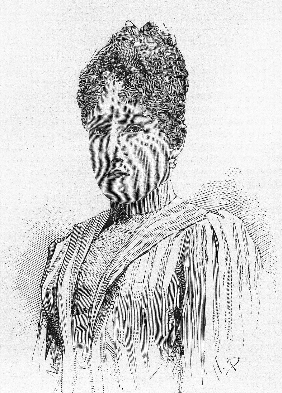 Stephanie belga hercegnő (1864-1945), II. Lipót belga lánya, Habsburg Rodolph felesége. alkotó: Unknown artist