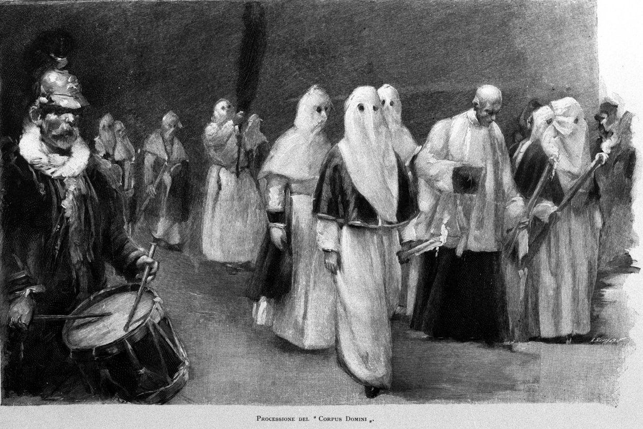 A Corpus Domini felvonulása Palermóba alkotó: Unknown artist