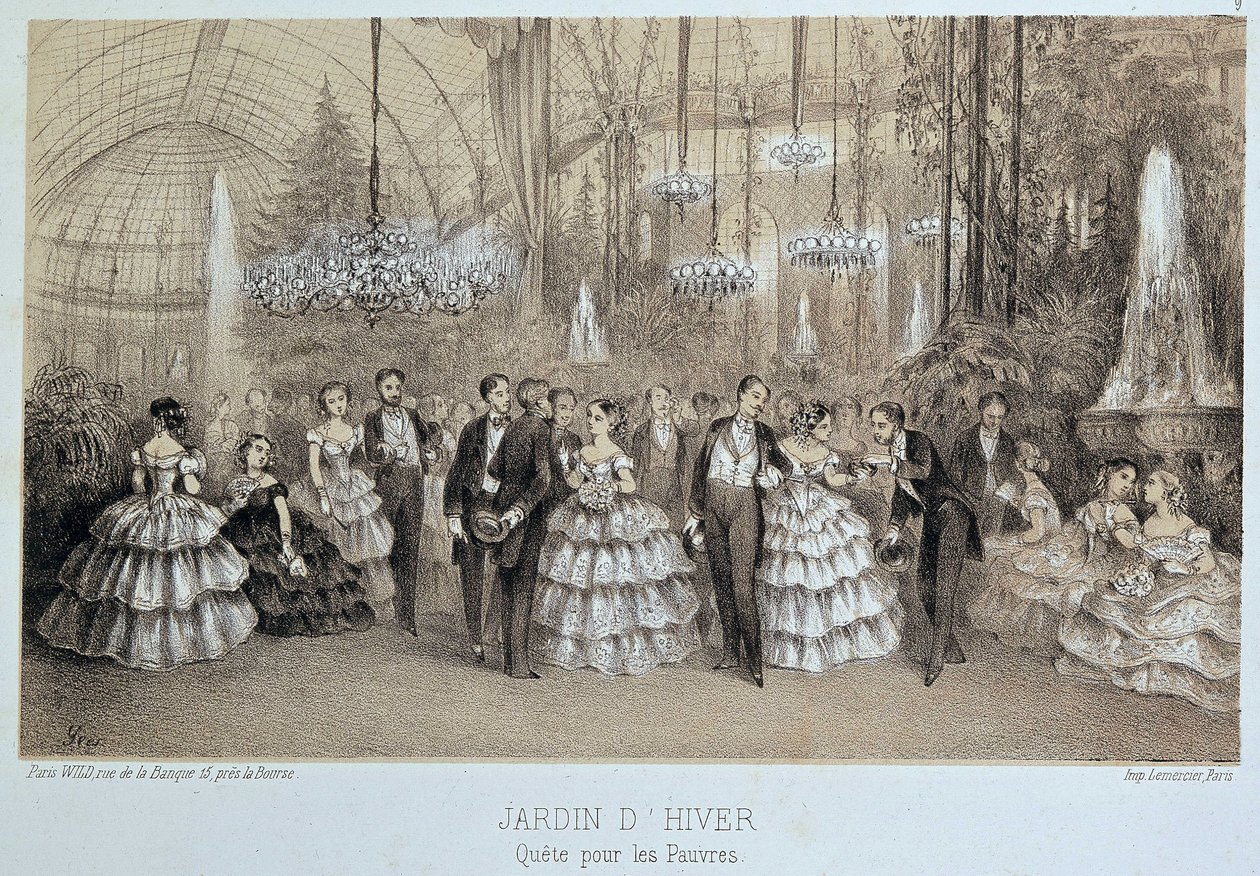 Küldetés a szegényekért a Téli Kertben (társas bál) alkotó: Unknown artist