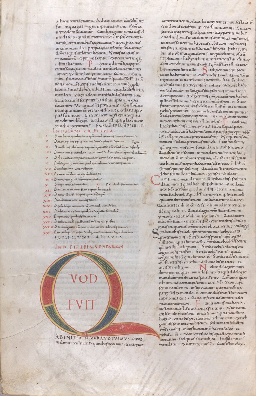 Quod fuit ab initio, Illuminált iniciálé alkotó: Unknown artist