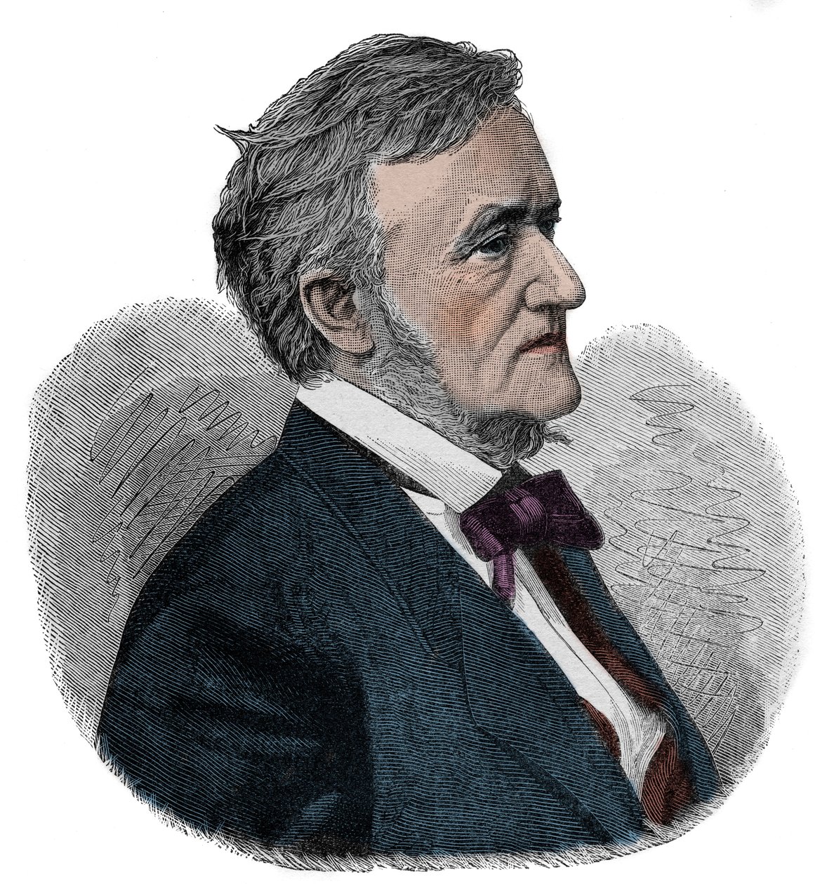 RICHARD WAGNER (1813-1883) angol zeneszerző - metszet alkotó: Unknown artist