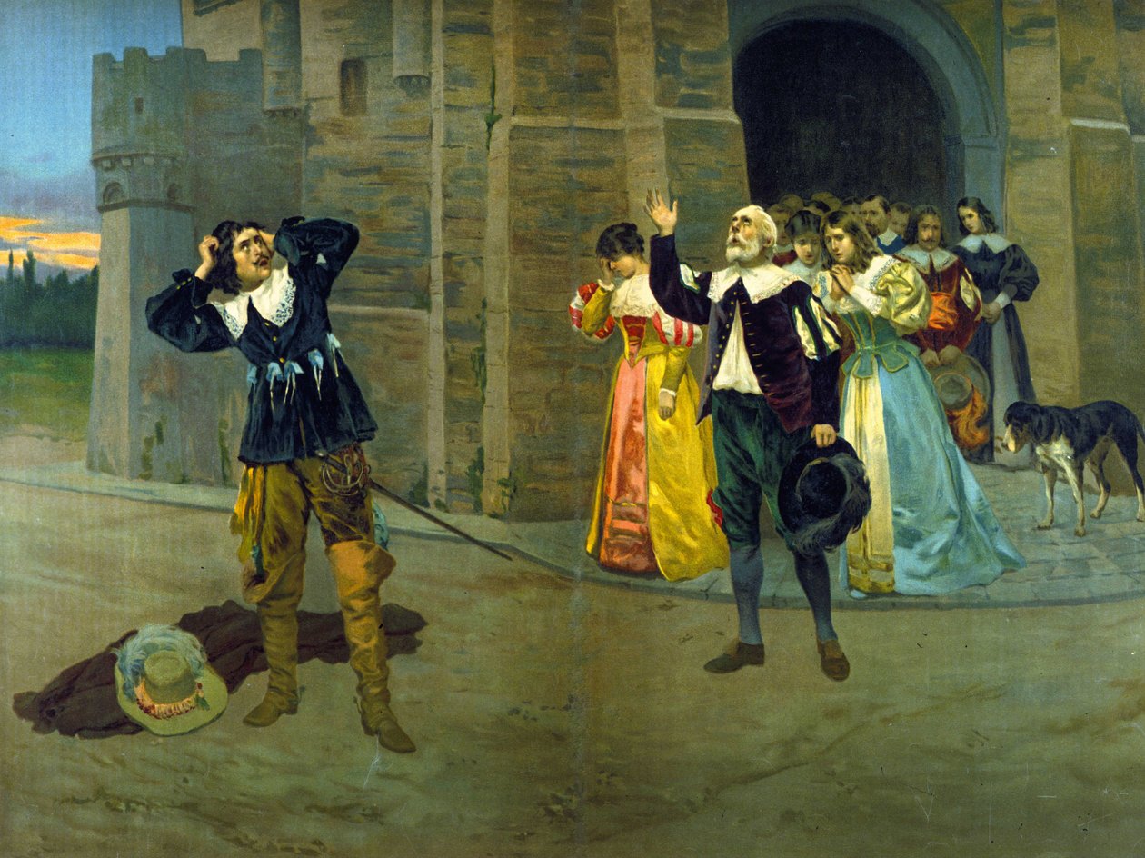 Gaetano Donizetti „Lucie de Lammermoor” (Lucia) című operája III. felvonásának utolsó jelenetében Raimondo bejelenti Lucia halálát Edgarnak. alkotó: Unknown artist