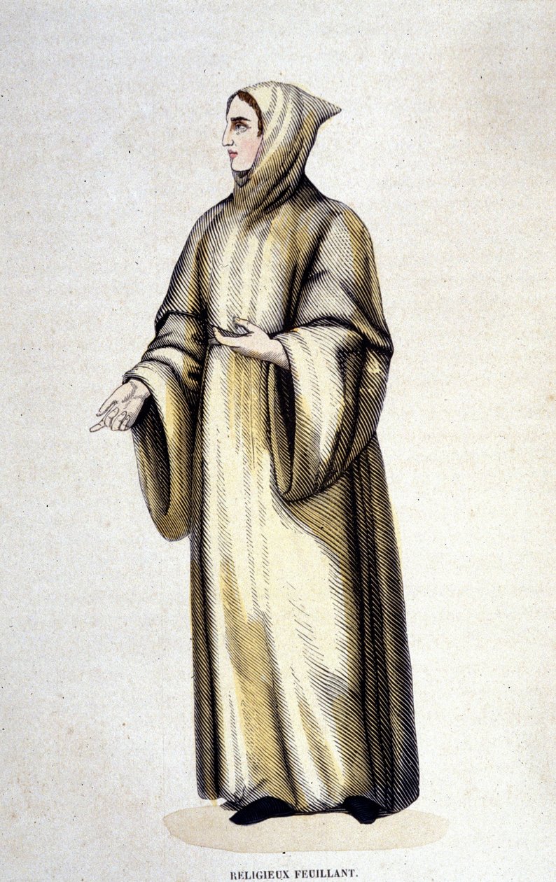 Vallási Feuillant, Citeaux-rend, Jean de La Barrière reformálta. századi metszet. alkotó: Unknown artist