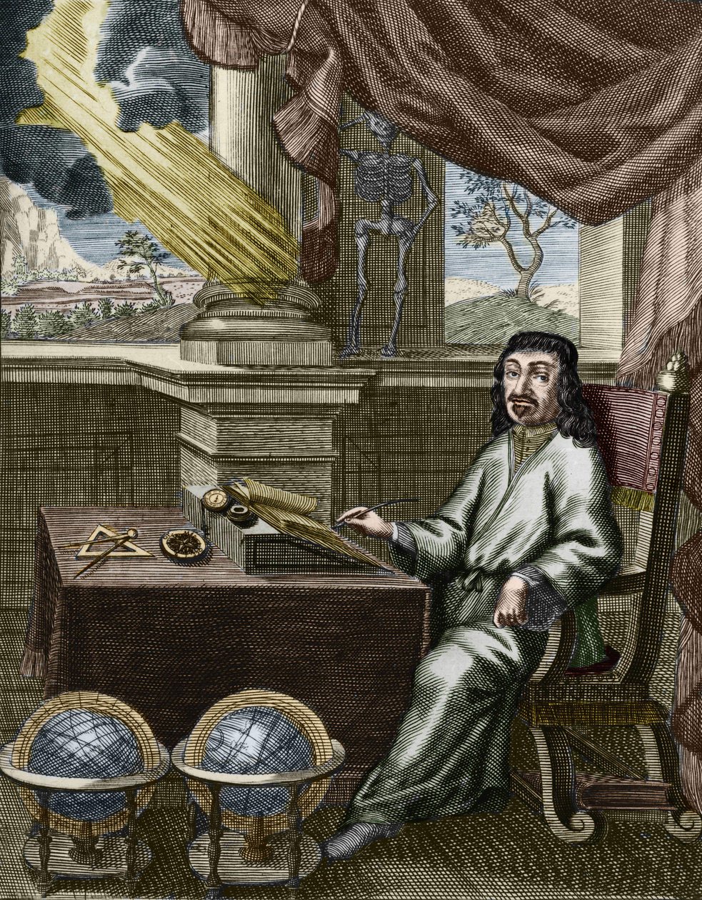 René Descartes (1596-1650) francia filozófus és matematikus. alkotó: Unknown artist