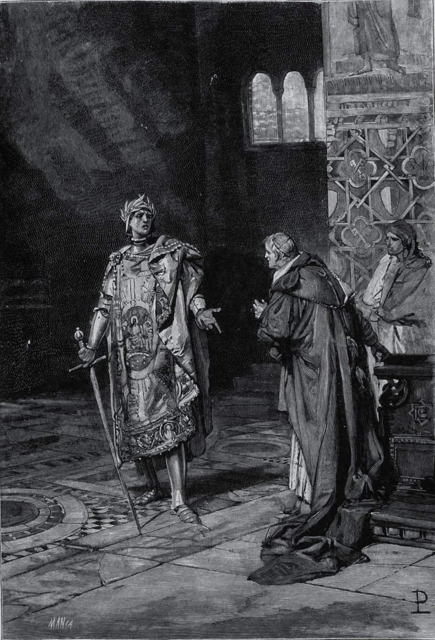 Cola di Rienzo (1314-1354), a római nép tribunusának ábrázolása. század végének illusztrációja alkotó: Unknown artist