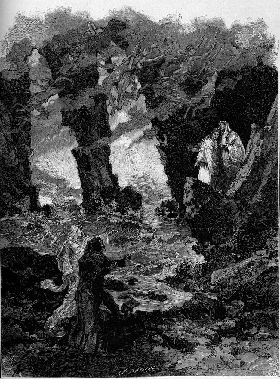 Operaábrázolás: „Francoise de Rimini” Dante Alighieri pokolban története nyomán (Isteni vígjáték vagy Divina commedia). Zenéje Ambroise Thomas (1811-1896), librettója Jules Barbier (1825-1901) és Michel Carre (1822-1872). Prológus: Dante a alkotó: Unknown artist