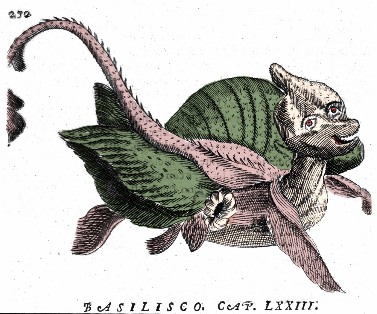 Bazilos ábrázolása, metszet a XVII alkotó: Unknown artist