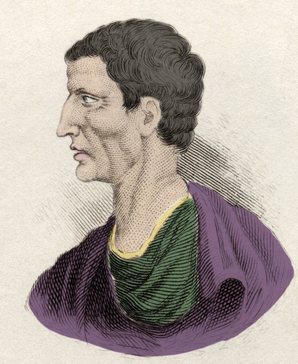 Lucius Cornelius Sulla római politikus (Szék vagy Szék) (Kr. e. 138-68) ábrázolása. századi metszet. alkotó: Unknown artist