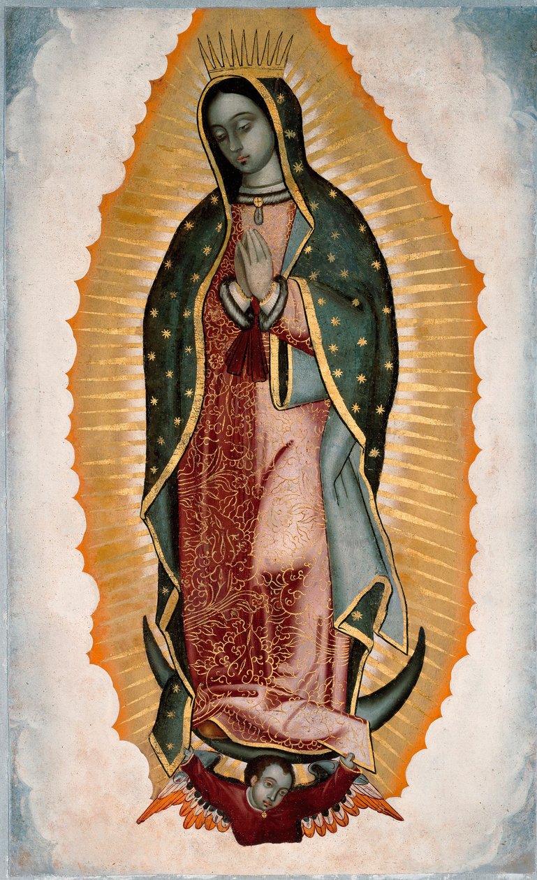 A guadalupe-i Szűz (vagy Szűzanya) ábrázolása alkotó: Unknown artist