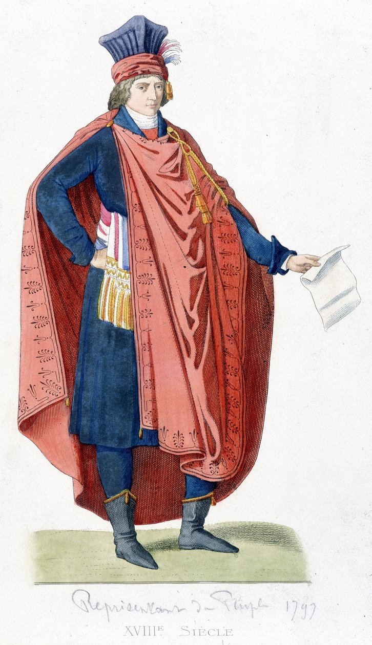 A nép képviselője az 1792-es francia forradalom idején. alkotó: Unknown artist