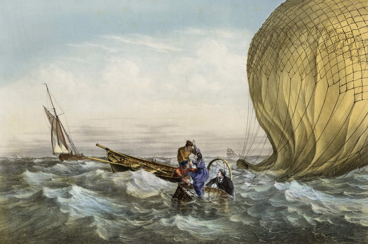 A Habs labda megmentése, Durouf úr és Mrs. Szeptember 1-jén hajótörést szenvedett Anglia partjainál alkotó: Unknown artist