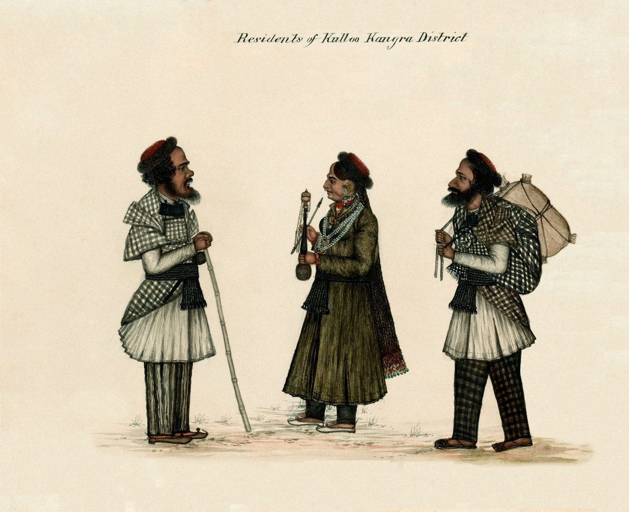 ?Kulloo Kangra kerület lakói?, 1850 körül alkotó: Unknown