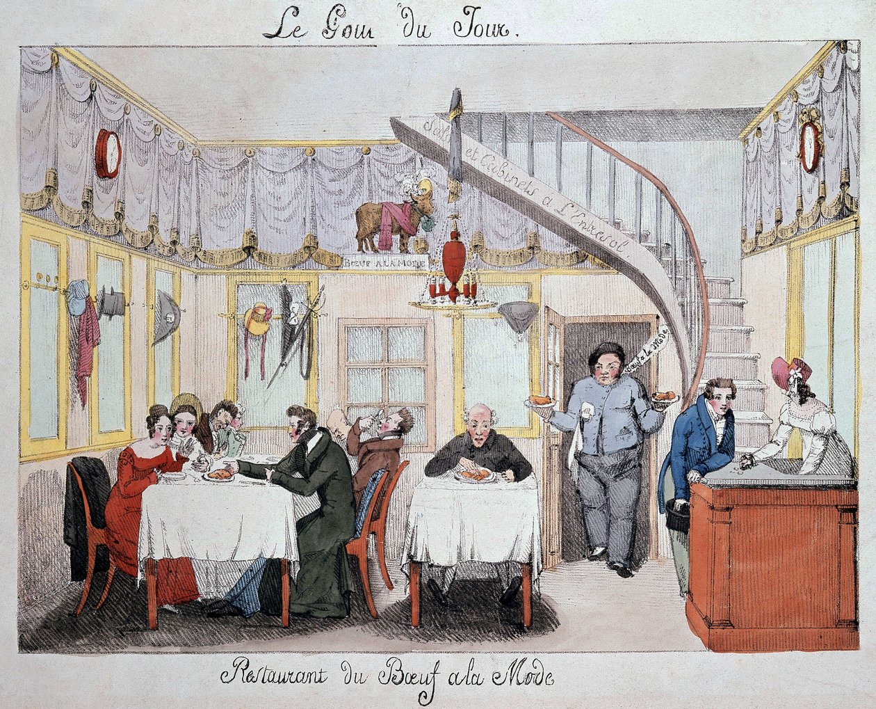 Étterem Csarnok „” Marha a divatban”” 1820. sz alkotó: Unknown artist