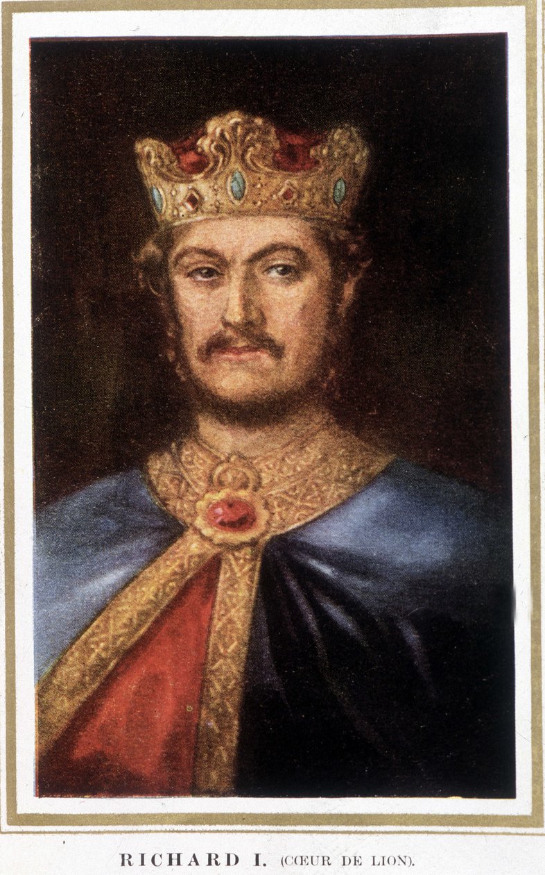 Richard I. Oroszlánszív - a British Museum metszetéről alkotó: Unknown artist