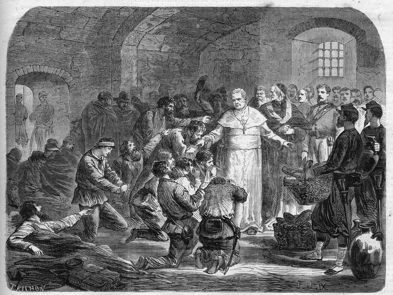 Risorgimento: IX. Pius pápa (Giovanni Maria Mastai Ferrettiből IX. Pius vagy IX. Pio lett alkotó: Unknown artist