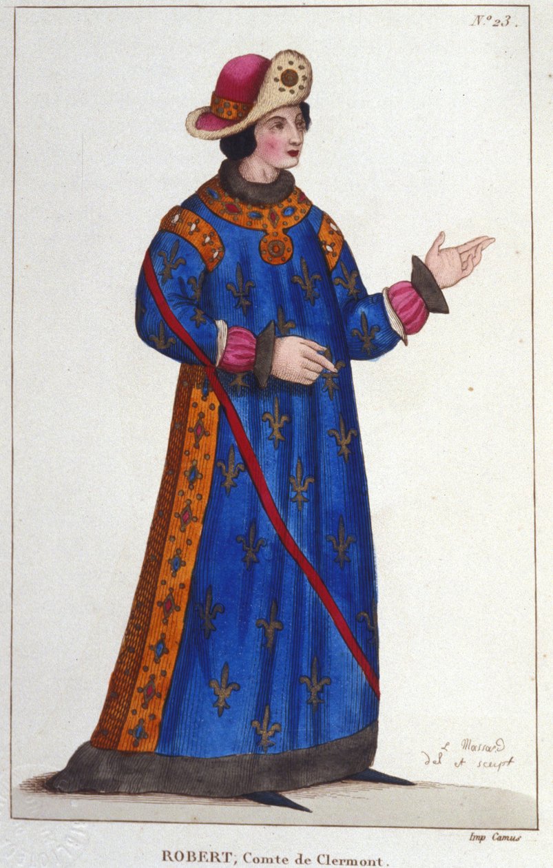 Francia Róbert, Clermont grófja (1256-1318). Capetian Prince. alkotó: Unknown artist