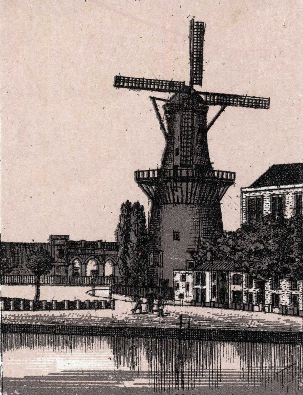 Rotterdam, Hollandia: Holland szélmalom. in "" A világ 168 nézetet szemléltet"" Keltezés nélküli (XIX. század vége) alkotó: Unknown artist