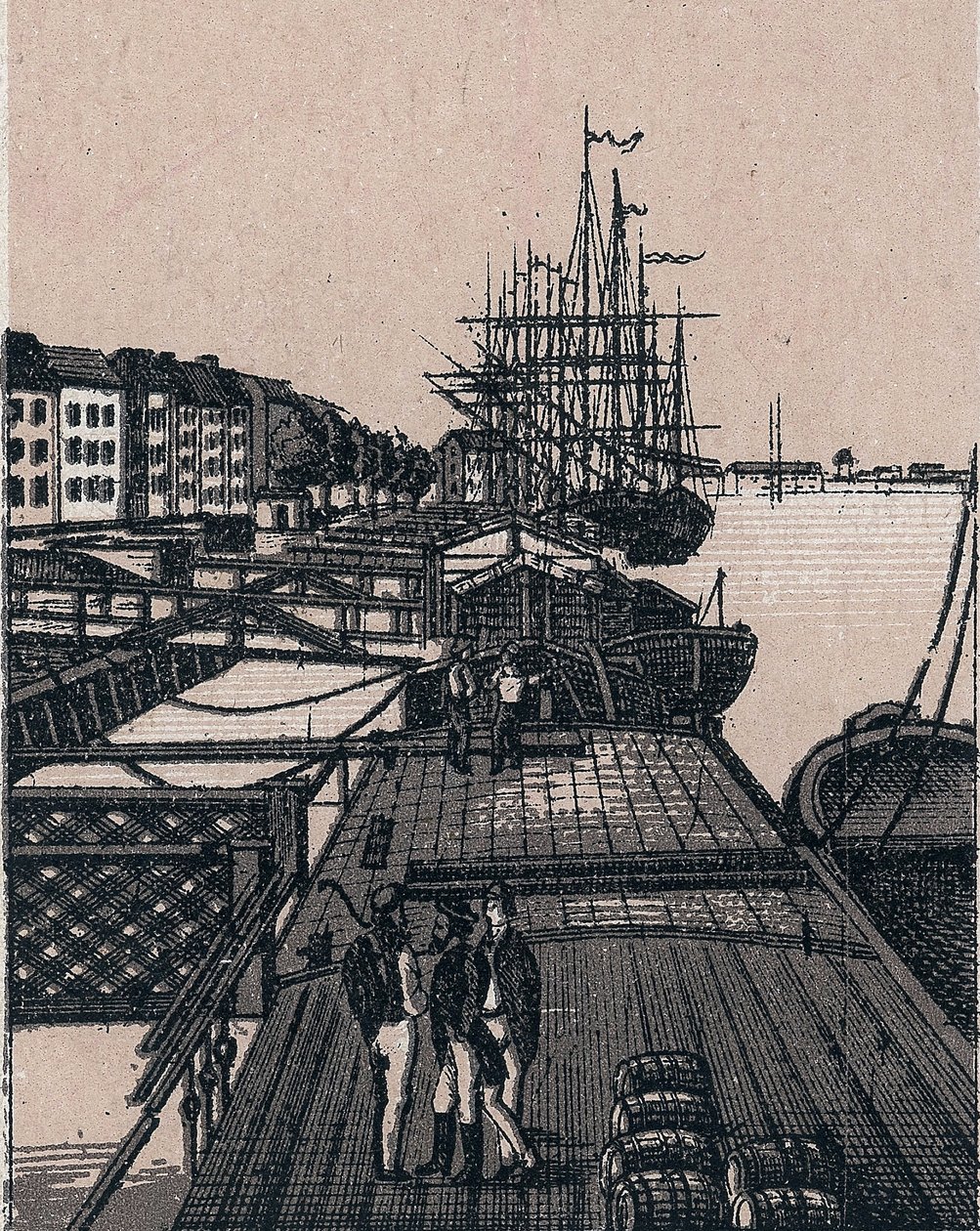 Rotterdam, Hollandia: kilátás Bollwerk kikötőjére. in "" A világ 168 nézetet szemléltet"" Keltezés nélküli (XIX. század vége) alkotó: Unknown artist