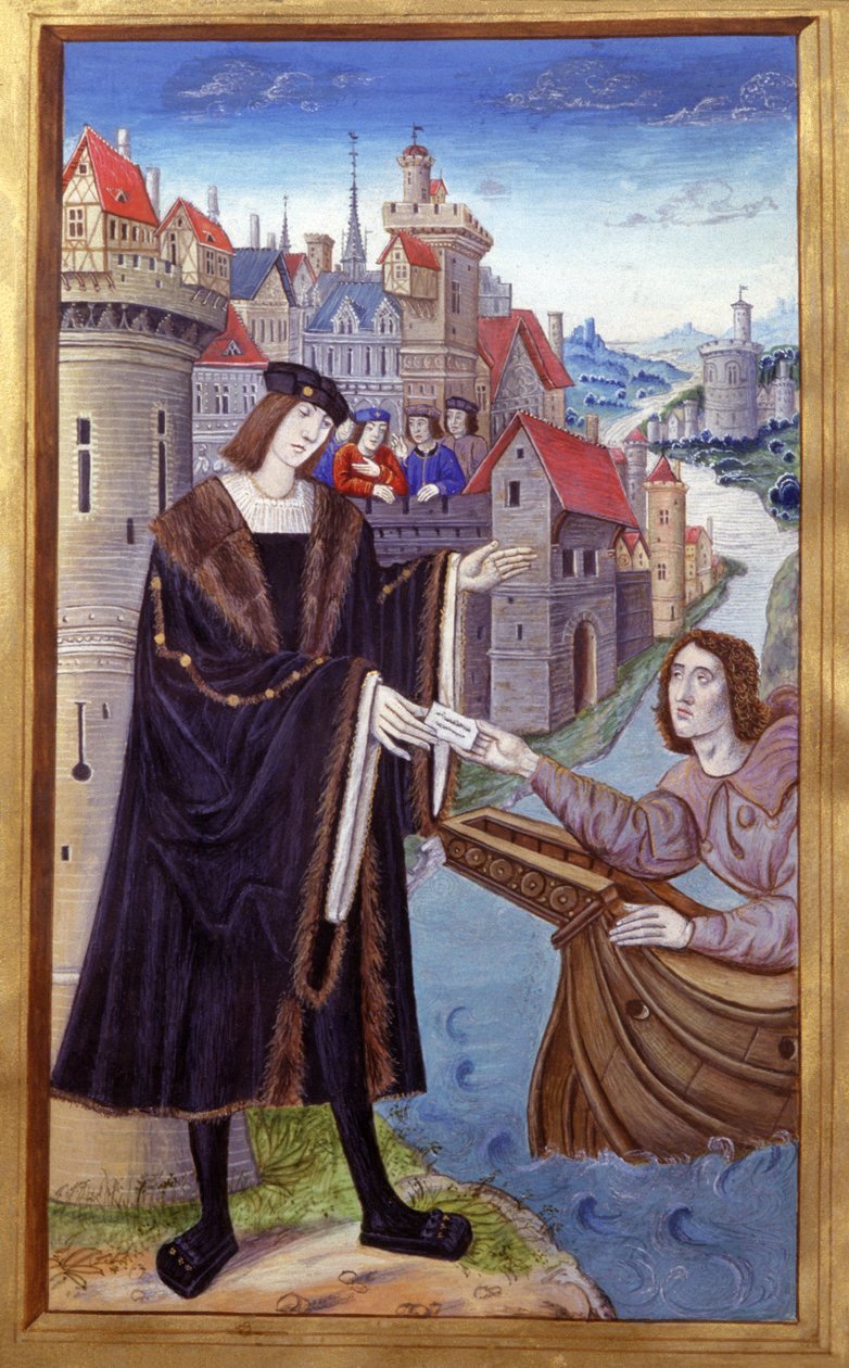 Királyi Hírnök. 15. század (miniatűr) alkotó: Unknown artist