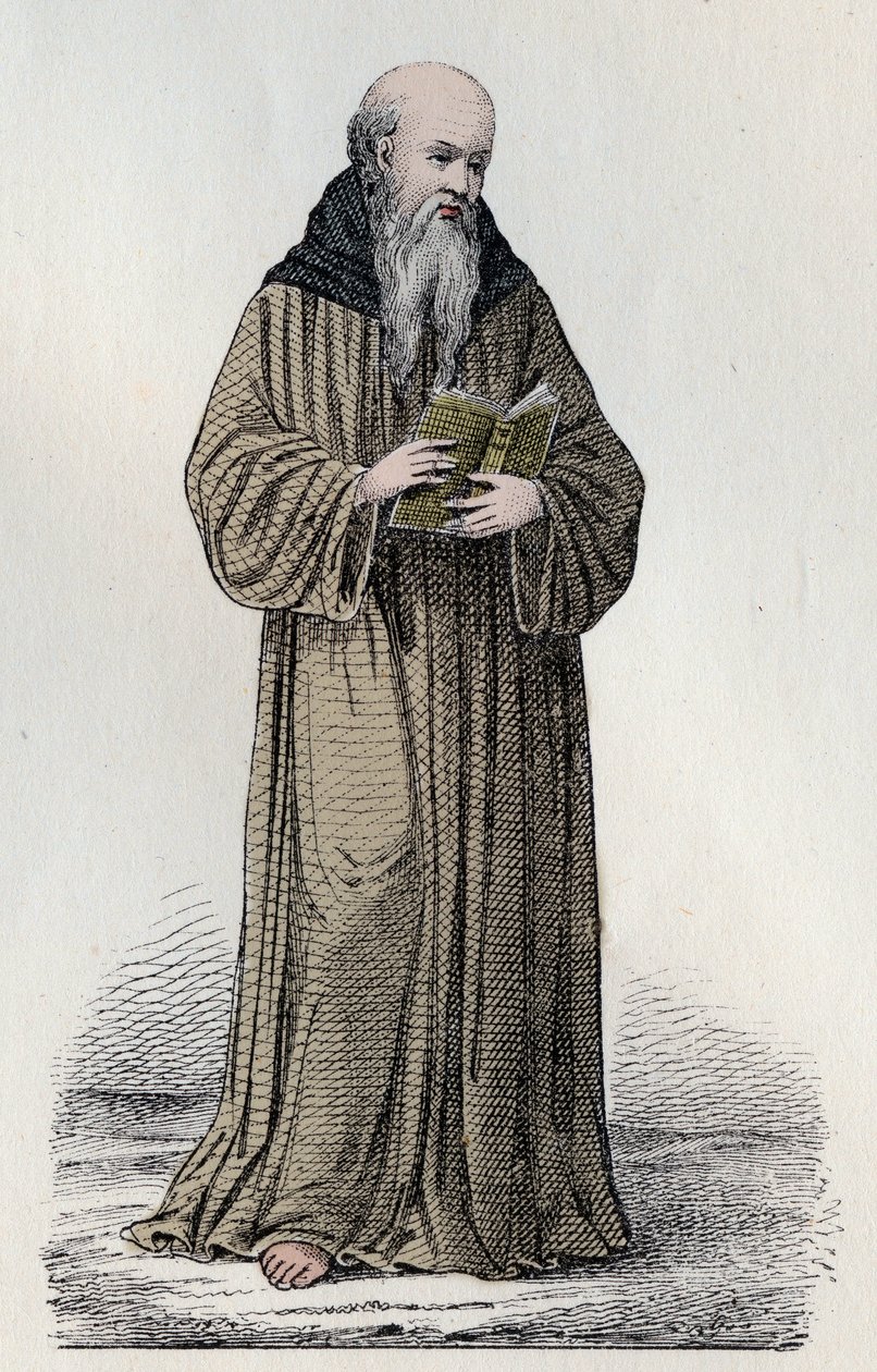 SZENT BONAVENTURE (1221-1274) olasz ferences bíboros, teológus és filozófus - Szent Bonaventura portréja (Giovanni da Fidanza vagy Bonaventura de Bagnorea, kb. 1220-1274), teológus, egyházdoktor (szerafikus doktor). A 19. metszet alkotó: Unknown artist
