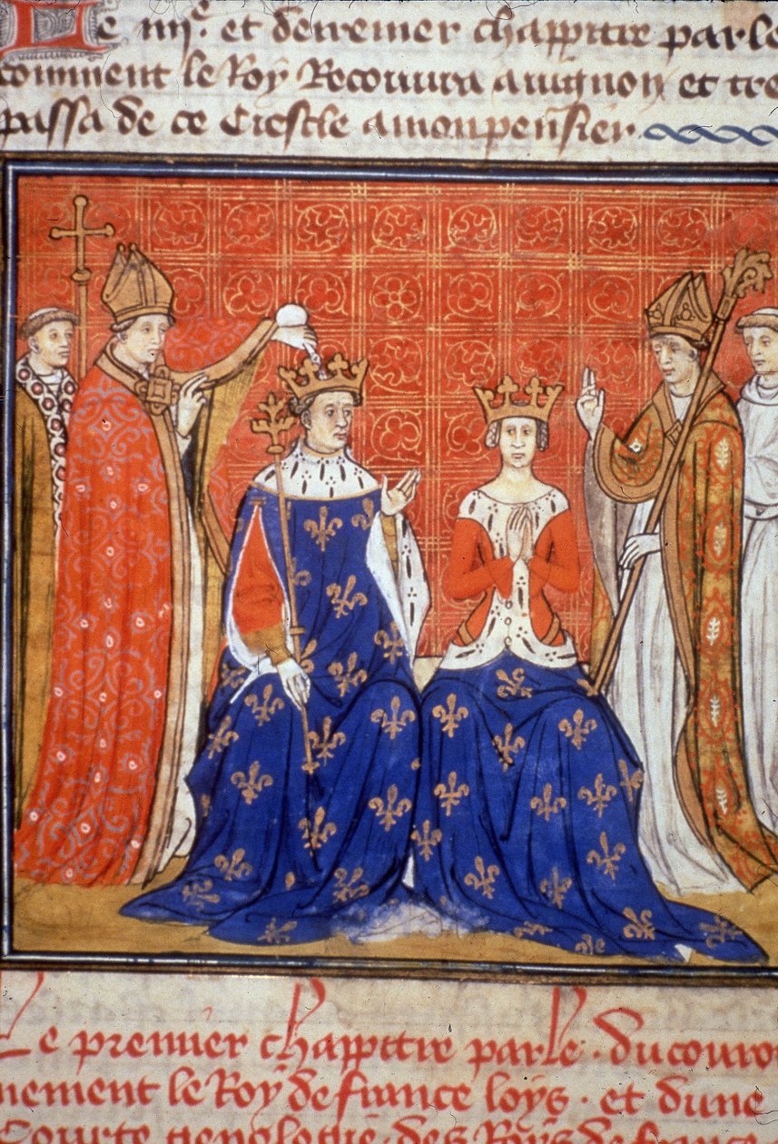 VIII. Lajos szentsége és Blanche de Castile – Miniatűr a középkorban (ref. 512, 345v) Engedélykérés a Toulouse-i Városi Könyvtárhoz (tel: 05 62 27 66 66) alkotó: Unknown artist