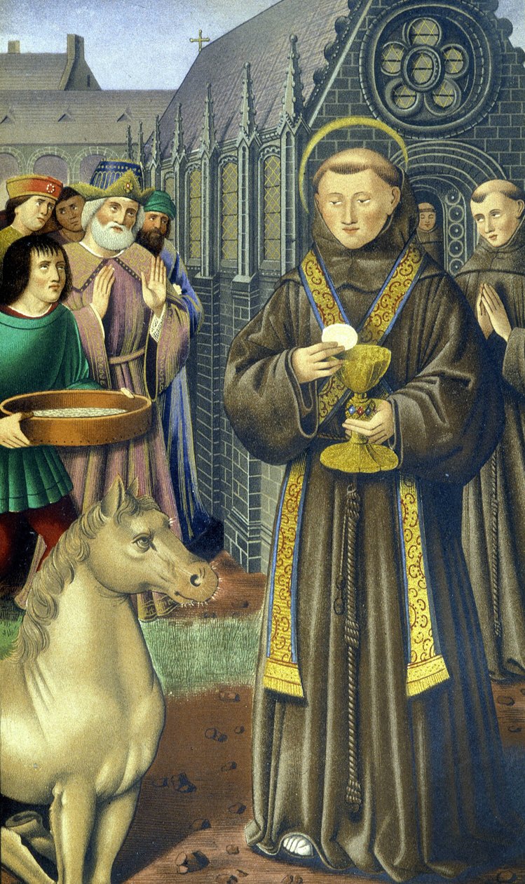 Páduai Szent Antal (san antonio di padova) – Bretagne-i Anna óráinak könyve szerint alkotó: Unknown artist