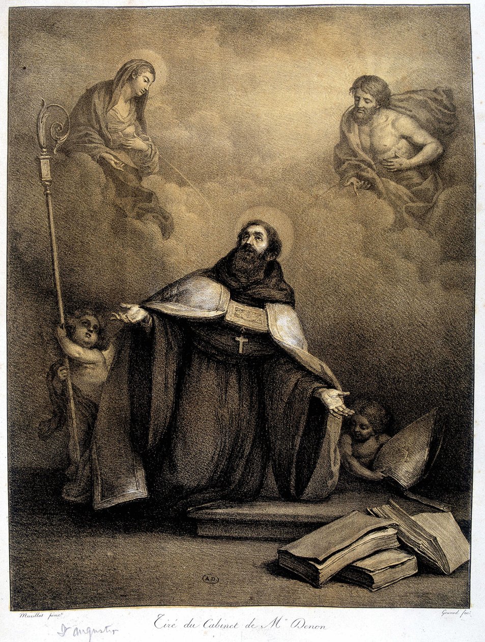 Szent Ágoston (354-430) - 19. század alkotó: Unknown artist
