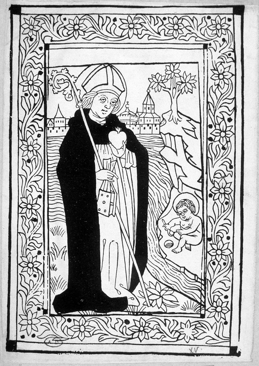 Szent Ágoston - metszet alkotó: Unknown artist