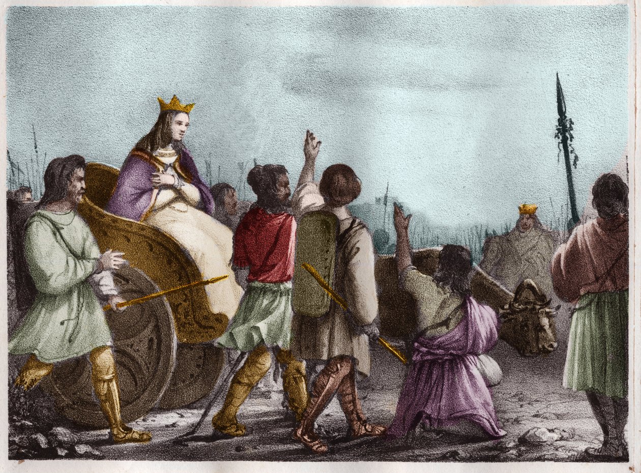 Szent Klotild, a frankok királynője (475-545. v.), 1. Clovis felesége. alkotó: Unknown artist