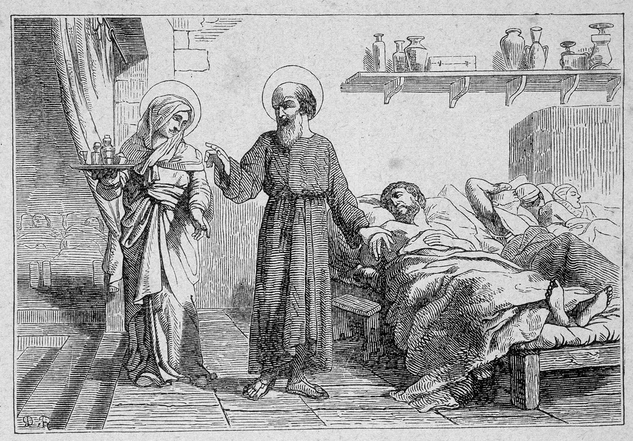 Szent Julián ispotályos és társai, mártírok alkotó: Unknown artist