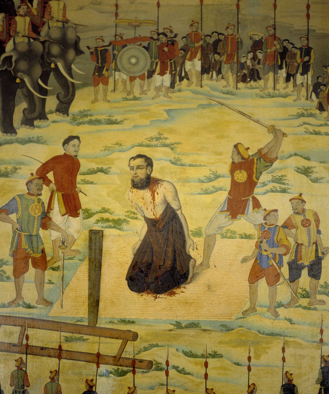 Saint Pierre Dumoulin Borie, Dong Hoi vértanúja, Tonkin 1838-ban. Névtelen festmény a 19. századból. alkotó: Unknown artist