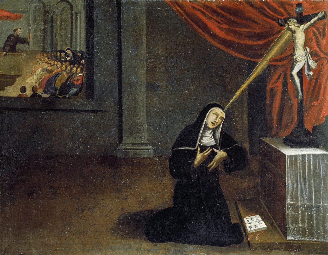 Szent Rita stigmát kap alkotó: Unknown artist