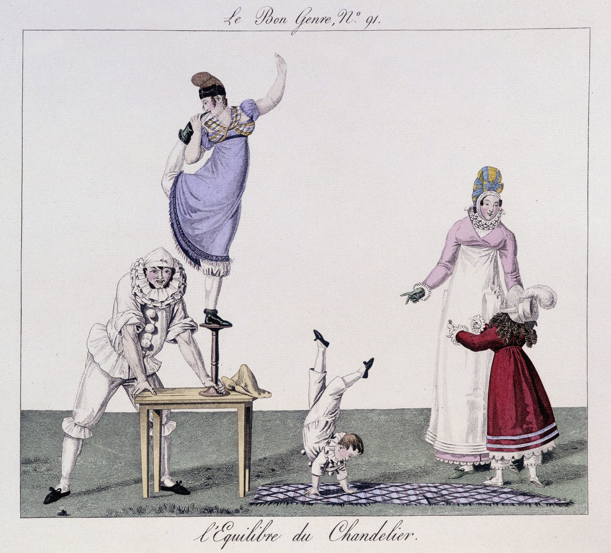 Saltimbanks: A gyertyatartó mérlege - „A jó műfajban””, deb. 19. század alkotó: Unknown artist
