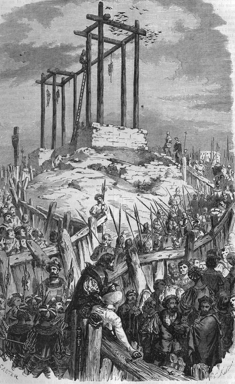 Samblancay meghalt, akit 1527-ben felakasztottak. alkotó: Unknown artist