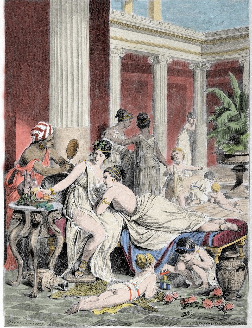 Sapho (Sappho) és társai. alkotó: Unknown artist
