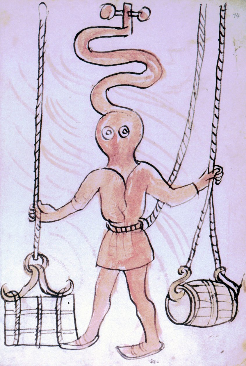 Scaphandler egy kéziratból, az úgynevezett „névtelen huszita háború” alkotó: Unknown artist