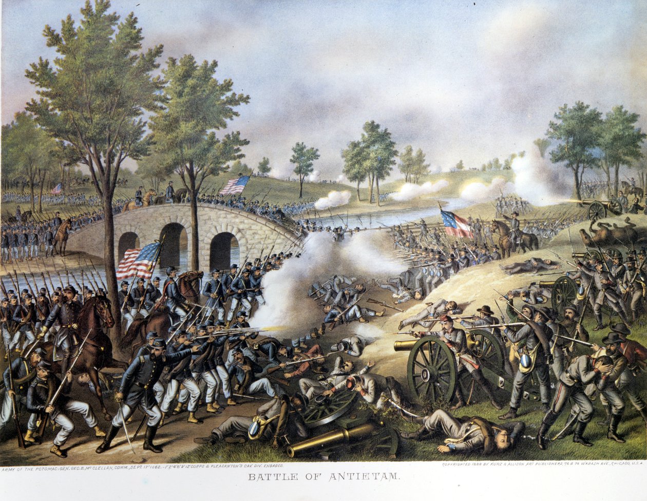Szecessziós háború (1861-1865) vagy amerikai polgárháború: szeptember 17 alkotó: Unknown artist