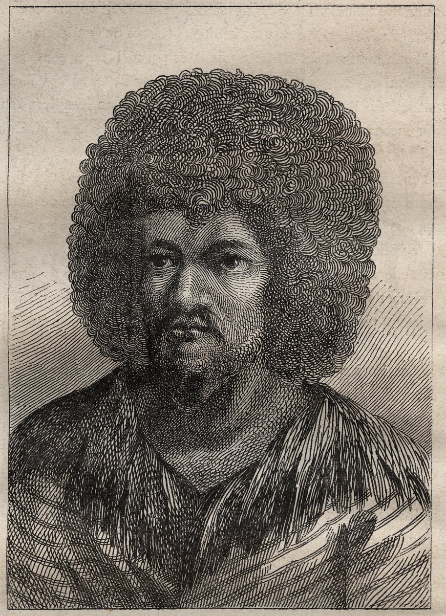 James Cook kapitány (1728-1779) második útja (1772-1775): O-Too (O Too), Tahiti királyának portréja – az illusztráció a „18. századi nagy tengerészek” című könyvből vett. alkotó: Unknown artist