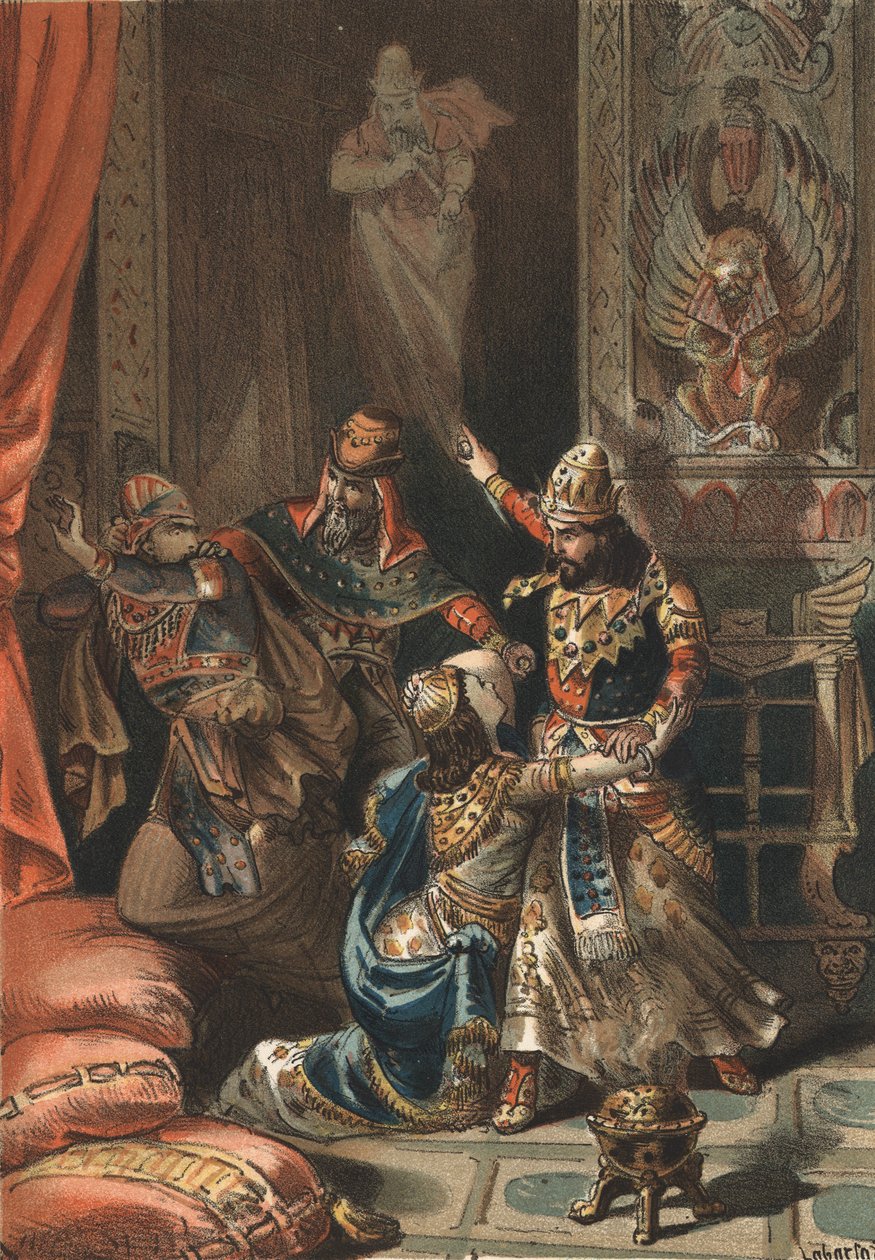 Semiramis, Asszíria és Babilónia legendás királynője és fia, Ninias. alkotó: Unknown artist
